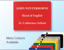 Panel Badge 65x50mm - 3 line of personalisation.