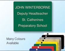 Panel Badge 65x50mm - 4 lines of personalisation.