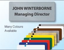 Panel Badge 70x30mm - 2 line of personalisation.