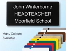 Panel Badge 75x35mm - 3 line of personalisation.