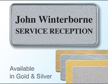 75x35mm gold/silver badge
