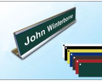 Desk Nameplate and Holder (medium) 203mm x 38mm
