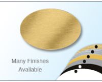 Engravable Panel to fit  Oval Moulded Badge Frame 55 x39mm